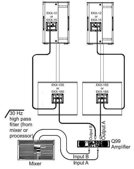 Схема подключения EKX-15S