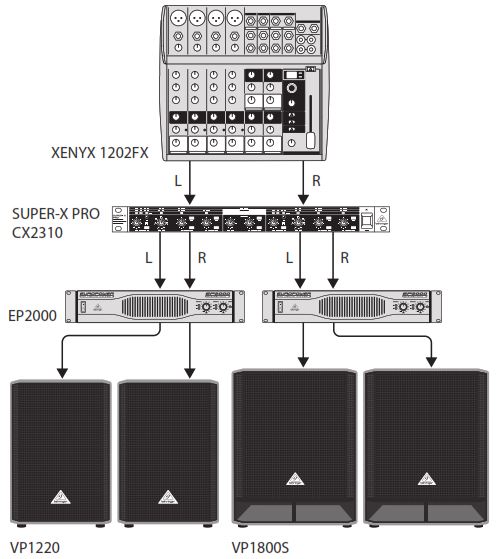 Схема подключения VP1800S
