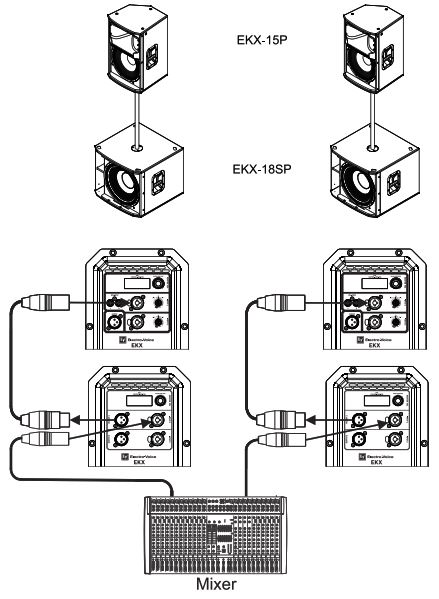 Схема подключения EKX-15SP-EU