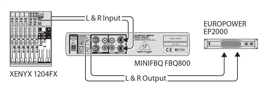 Схема подключения FBQ800
