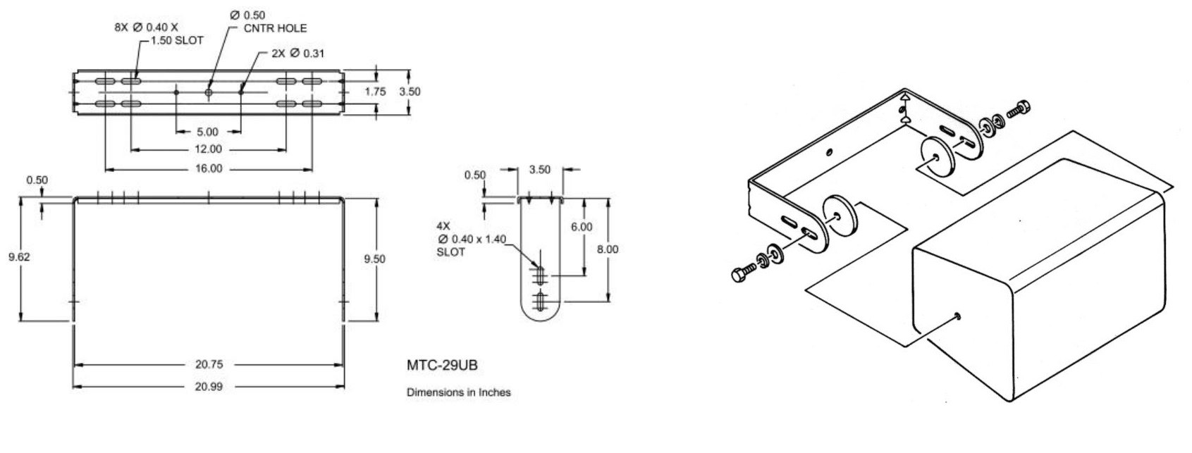 Схема монтажа JBL MTC-29UB-WH