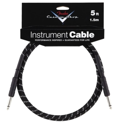 Black tweed Custom Shop Cable  Инструментальный кабель для гитары