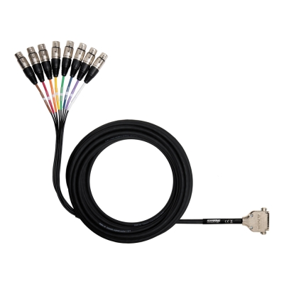DB25-XLRF Студийный кабель-мультикор