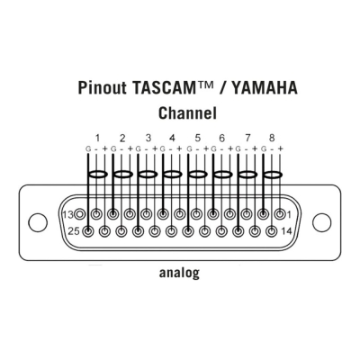Студийный мультикорный кабель TAN08DM01