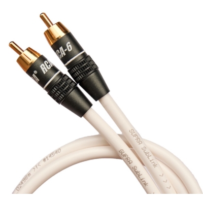 SUBLINK 1RCA-1RCA WHITE 8м Межблочный кабель RCA