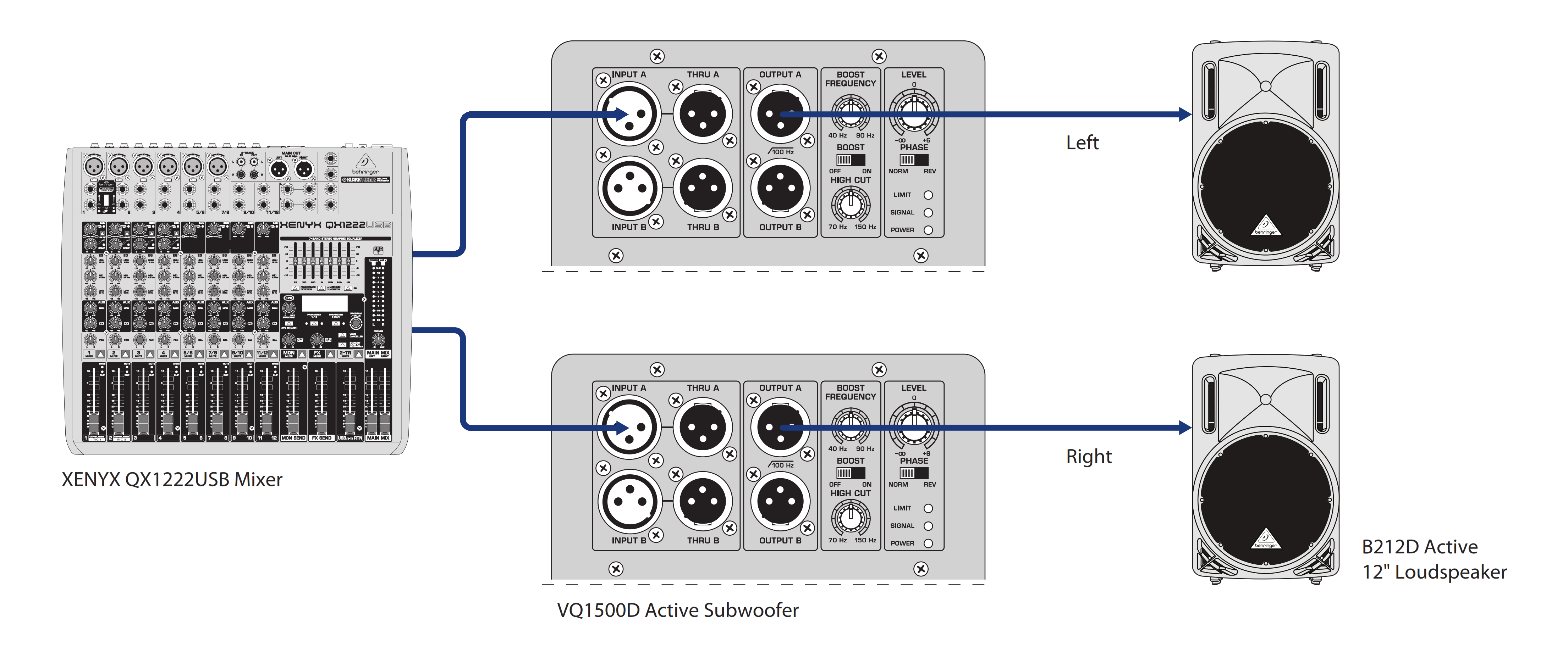 VQ1500D - схема подключения