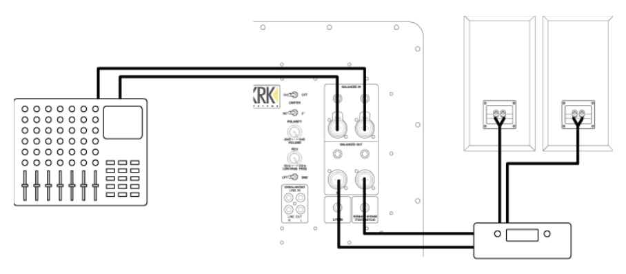 Схема подключения KRK 10S2