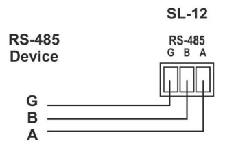 Подключение RS-485 KRAMER SL-12