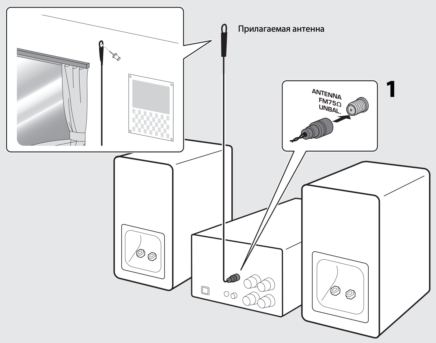 Схема подключения YAMAHA CRX-B370 Black