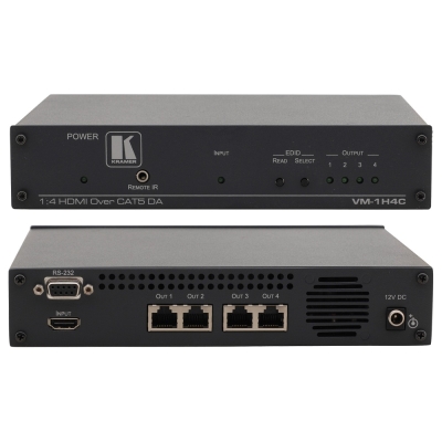 VM-1H4C Передатчик HDMI, RS-232 и ИК сигналов по витой паре