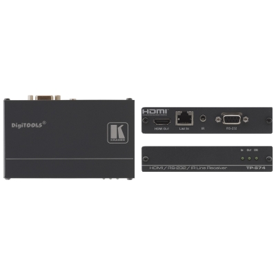 Приемник HDMI, RS-232 и ИК сигналов по витой паре TP-574