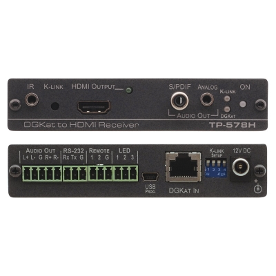 Приемник HDMI, RS-232 и ИК сигналов по витой паре TP-578H