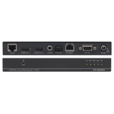 Приемник HDMI, Ethernet, RS-232 и ИК сигналов по витой паре TP-582R