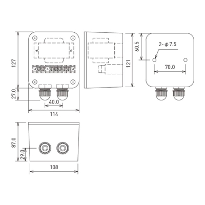 Трансформаторный модуль для акустических систем MTC-CBT-70T WH