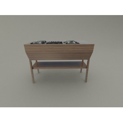 Стол для 2-х проигрывателей и scratch-микшера DJ-Workstation 6