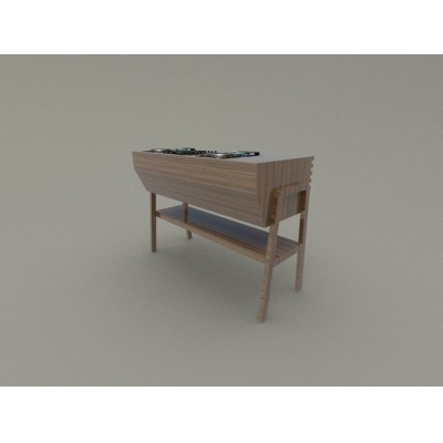 Стол для 2-х проигрывателей и scratch-микшера DJ-Workstation 6