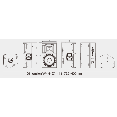 Пассивная акустическая система PF15+ MKII90