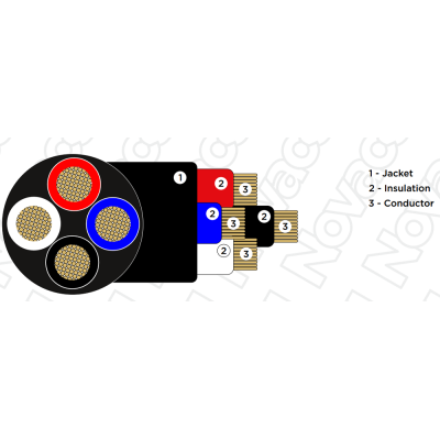 Акустический кабель в бухте Speaker 4x8 PVC