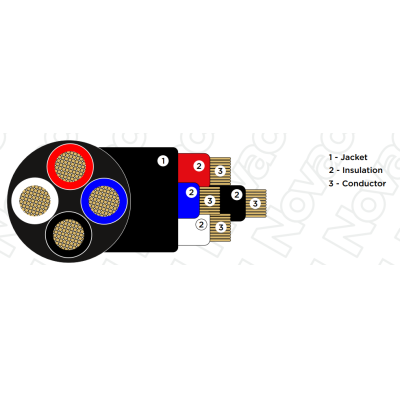 Огнестойкий акустический кабель в бухте Speaker 4x2,5 FRNC-C