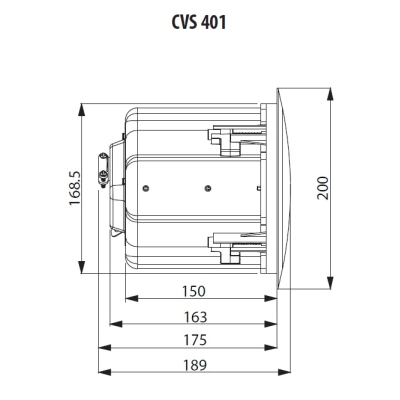 Потолочная встраиваемая пассивная АС CVS 401 WH