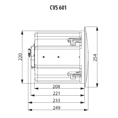 Потолочная встраиваемая пассивная АС CVS 601 BK