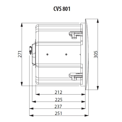Потолочная встраиваемая пассивная АС CVS 801 WH