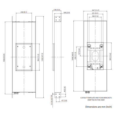 Монтажный короб/задняя крышка для АС BACK CAN PCI 7DC RB