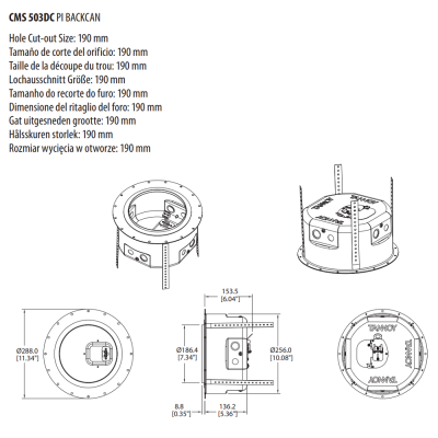 Потолочная акустическая система CMS 503DC PI