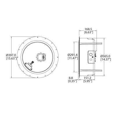 Монтажный короб/задний колпак для АС BACKCAN CMS 803 PI