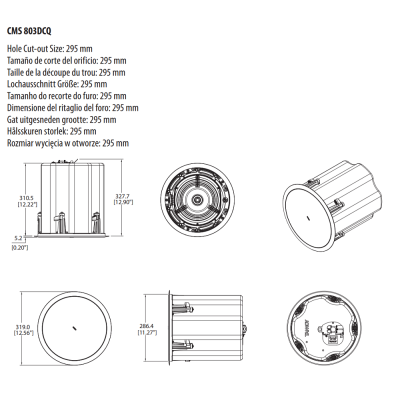 Потолочная акустическая система CMS 803DC Q