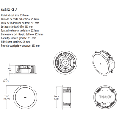 Потолочная акустическая система CMS 503ICT LP