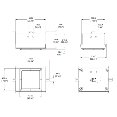Потолочная открытая акустическая система CMS 1201DC
