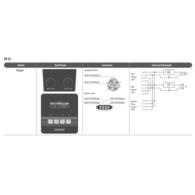 Настенная акустическая система VX 12 BL