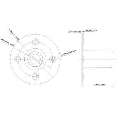 Адаптер-стакан 35мм для АС VTH