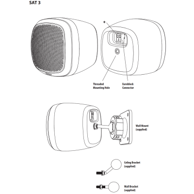Колонка-сателлит SAT 3 WH
