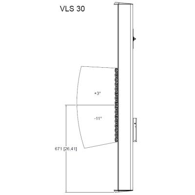 Пассивная двухполосная акустическая колонна VLS 30 BL