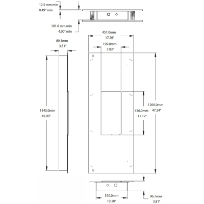 Монтажный короб/задний колпак для АС IW 62 BACKCAN