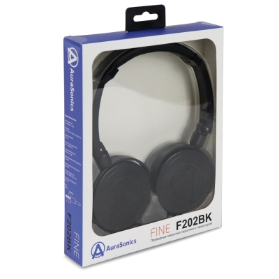 Проводные наушники с микрофоном FINE F202BK