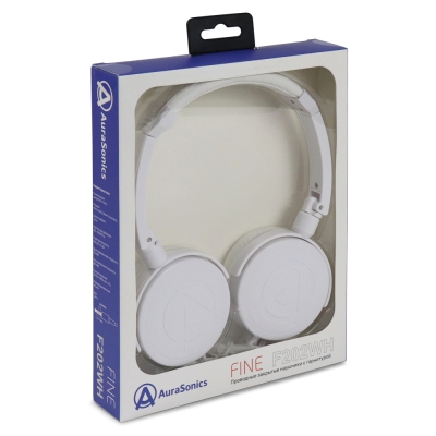 Проводные наушники с микрофоном FINE F202WH