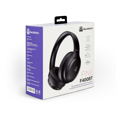 Беспроводные наушники с микрофоном и ANC FINE F400BT