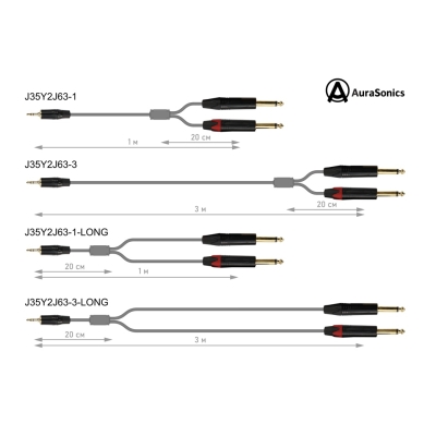 Акустический Y-кабель J35Y2J63-1