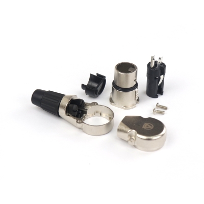 Угловой кабельный разъем XLR, штекер X3MR