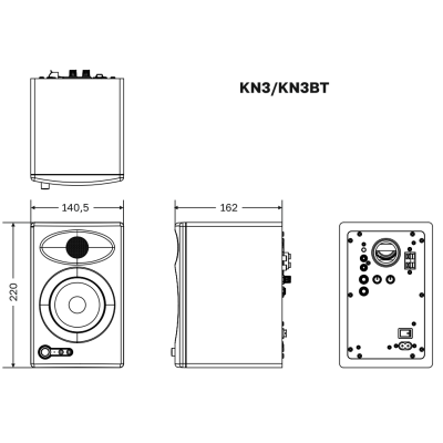 Студийный монитор (пара) KN3