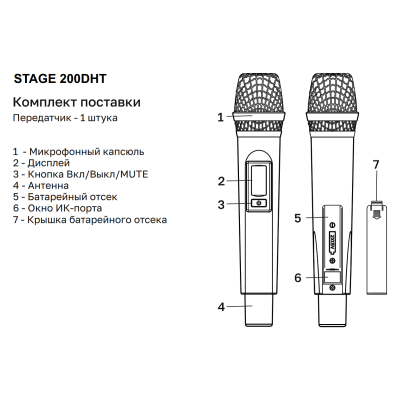 Радиомикрофон STAGE 200DHT