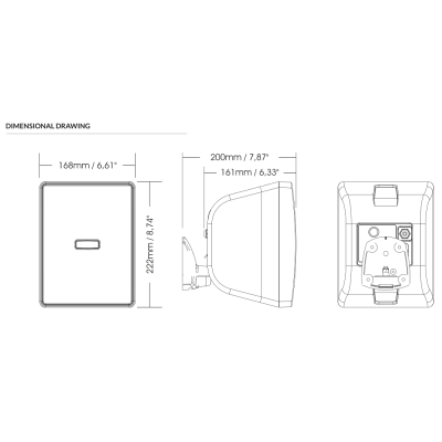 Настенная всепогодная акустическая система SHADOW 105T