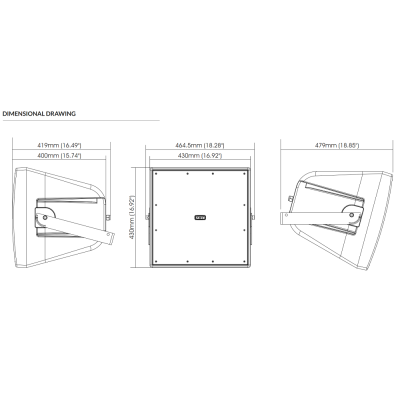 Настенная всепогодная акустическая система SHADOW 112HCT