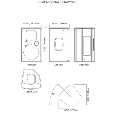 Двухполосная акустическая система VENTIS 112
