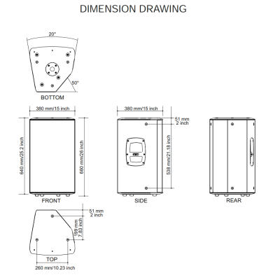 Двухполосная активная акустическая система MITUS 112A