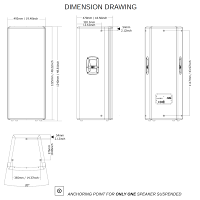 Двухполосная активная акустическая система MITUS 215A