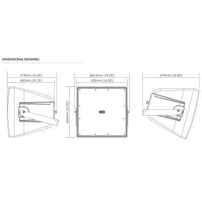 Всепогодный трансляционный сабвуфер SHADOW 114ST